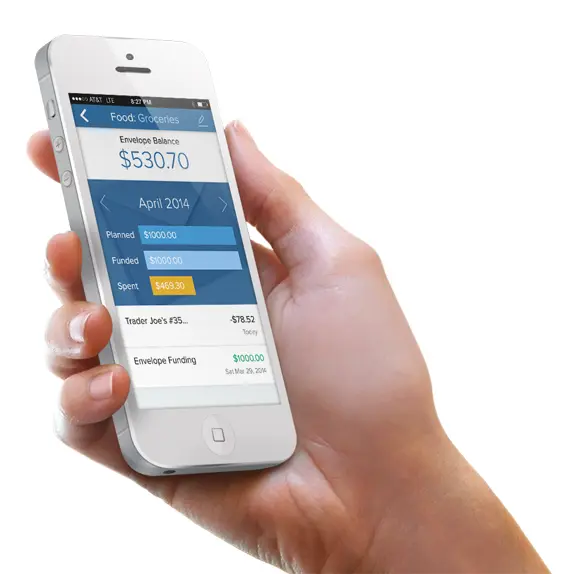 Smartphone with Budget App