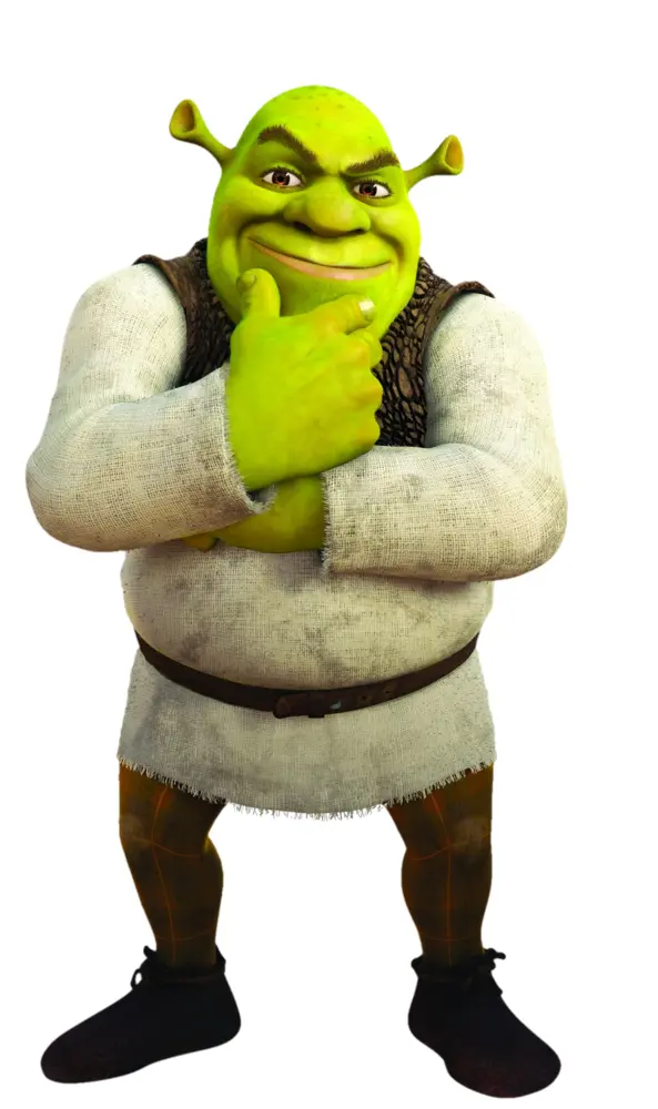 Green Ogre in Thoughtful Pose