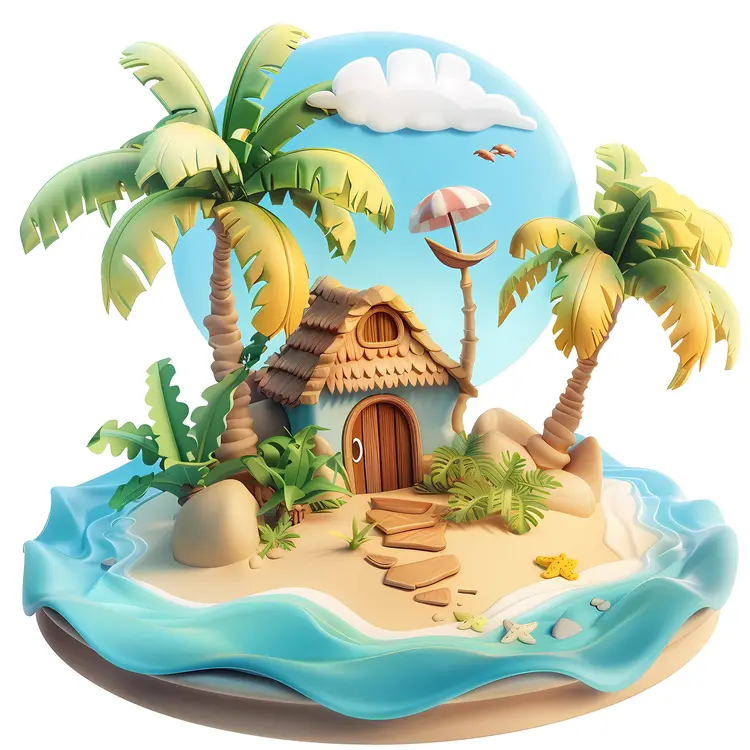 Tropical Beach Hut