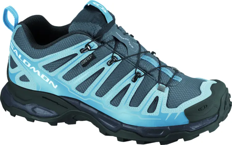 Blue and Black Running Shoes for Outdoor Activities