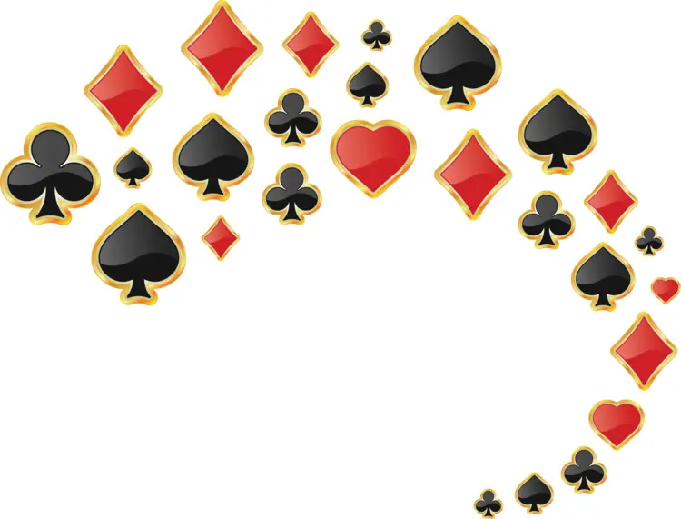 Colorful Card Suits Symbols