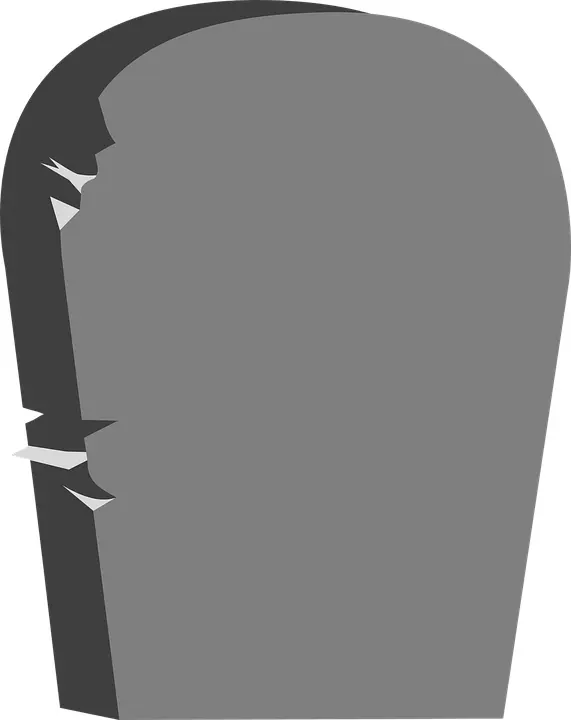 Cracked Tombstone for Graveyard