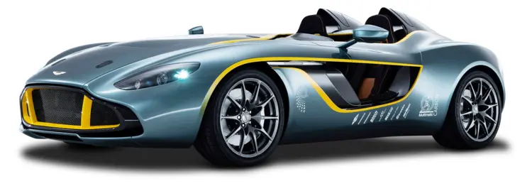 Green Roadster Aston Martin V12