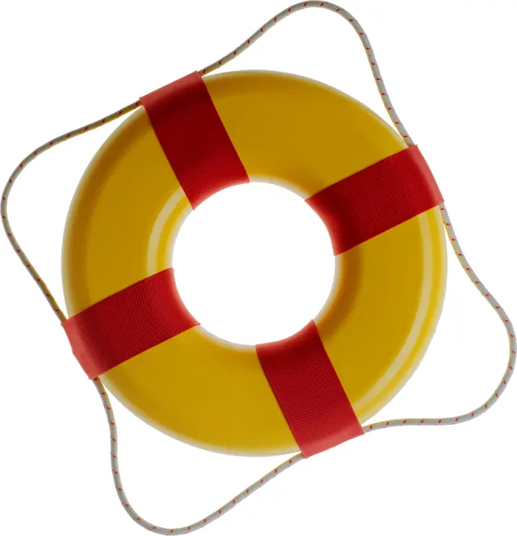 Yellow Lifebuoy for Safety