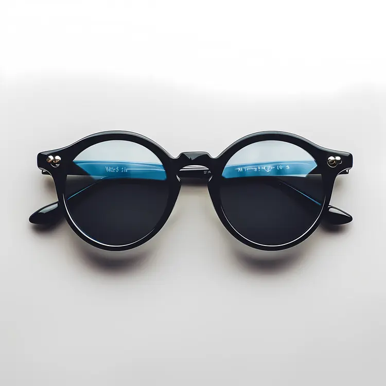 Classic Black Round Sunglasses