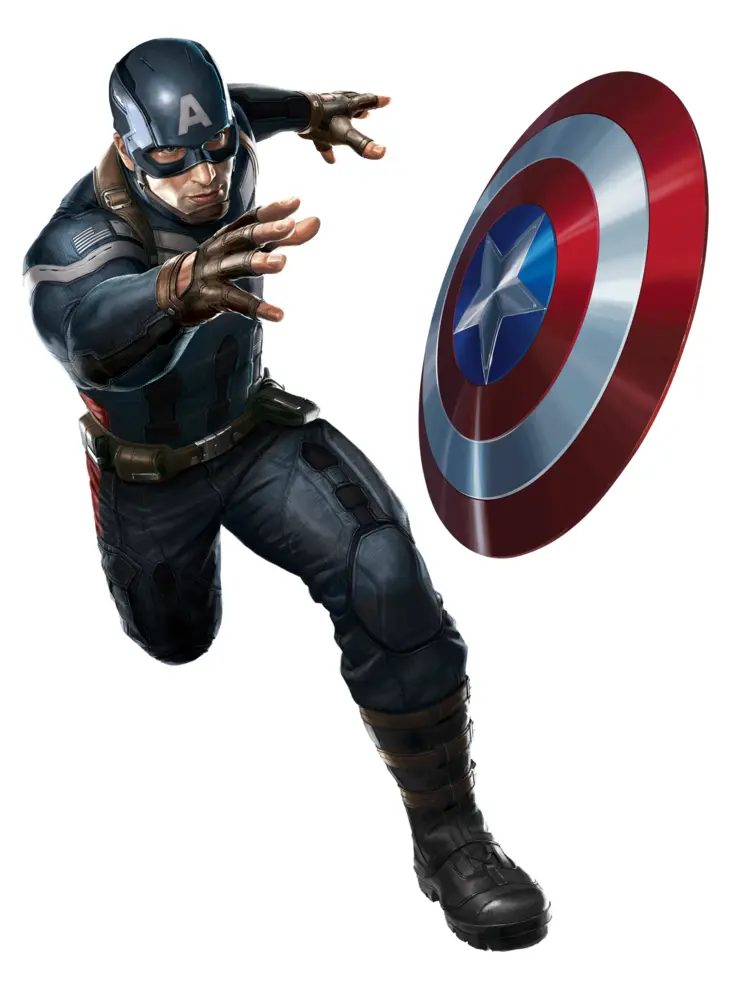 Captain America Throwing Shield
