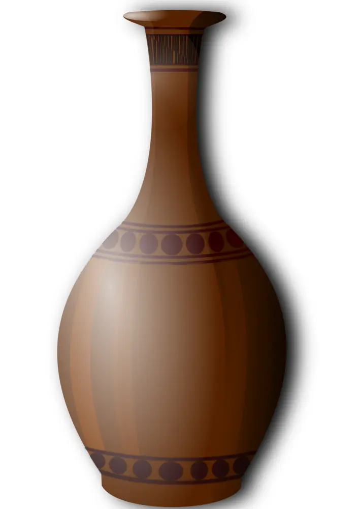 Traditional Brown Vase for Home Decor