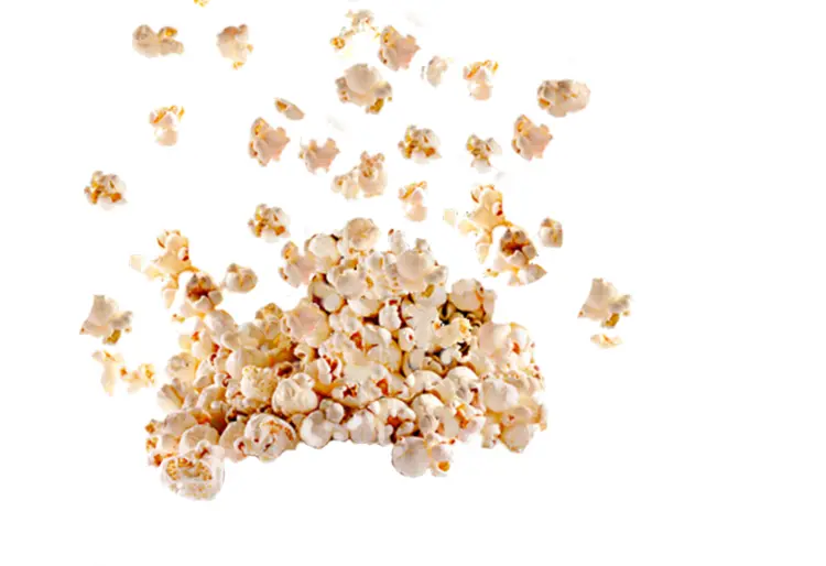 Scattered Popcorn Snack