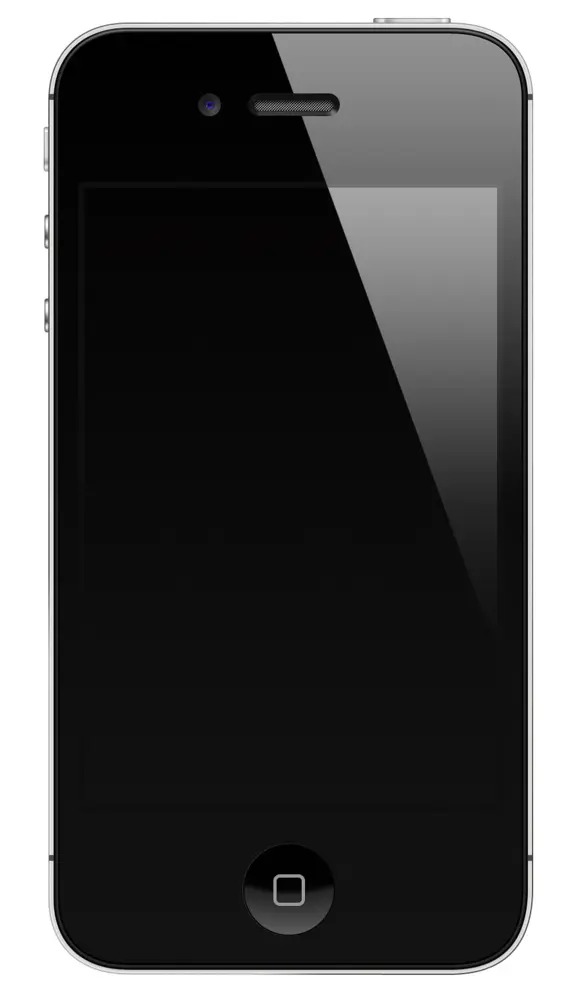 Black Smartphone with Touchscreen