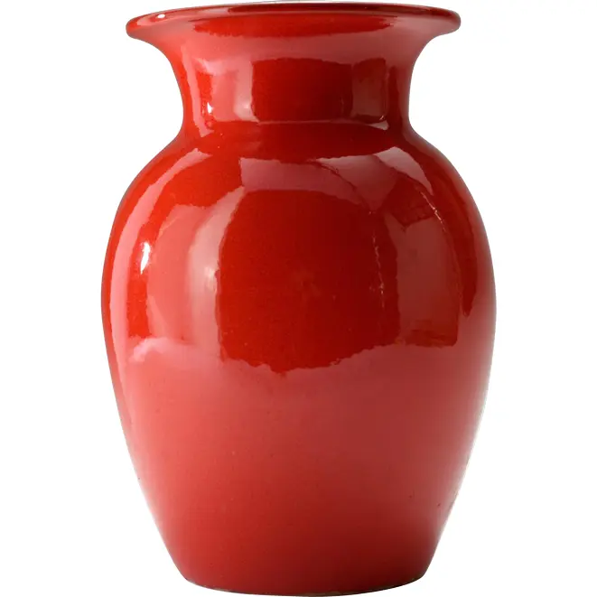 Elegant Red Decorative Vase