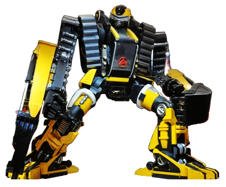 Heavy Duty Yellow and Black Robot