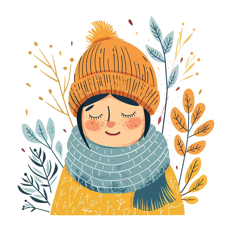 Cozy Winter Girl