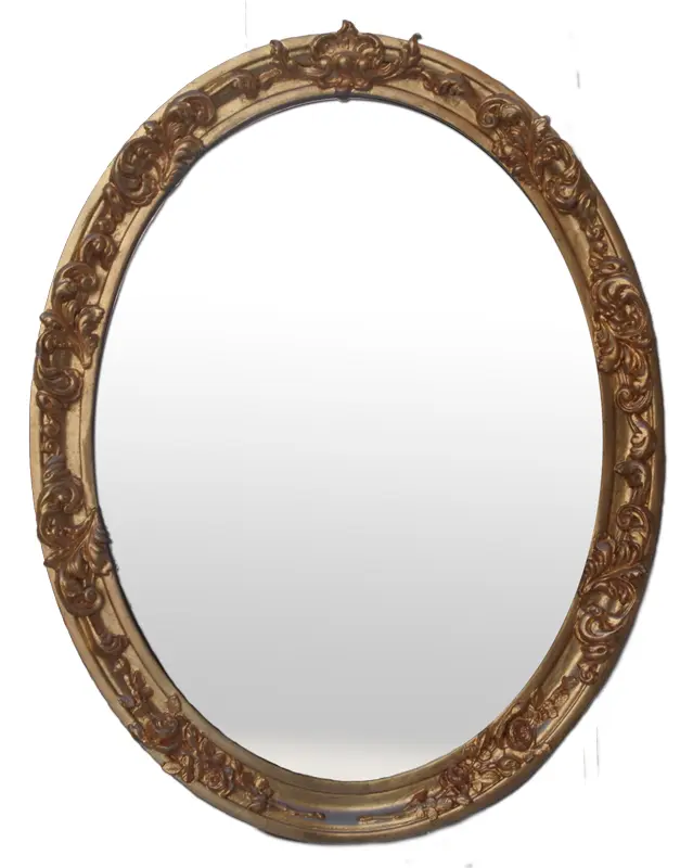Vintage Ornate Oval Mirror for Elegant Home Decor