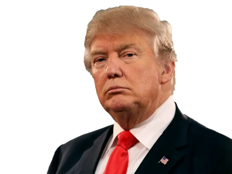 Serious Man in Suit with Red Tie