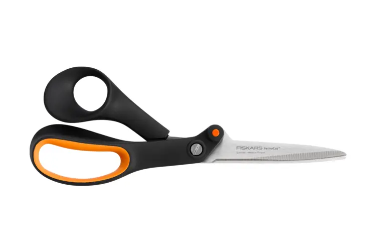 Black and Orange Handle Scissors for Crafting