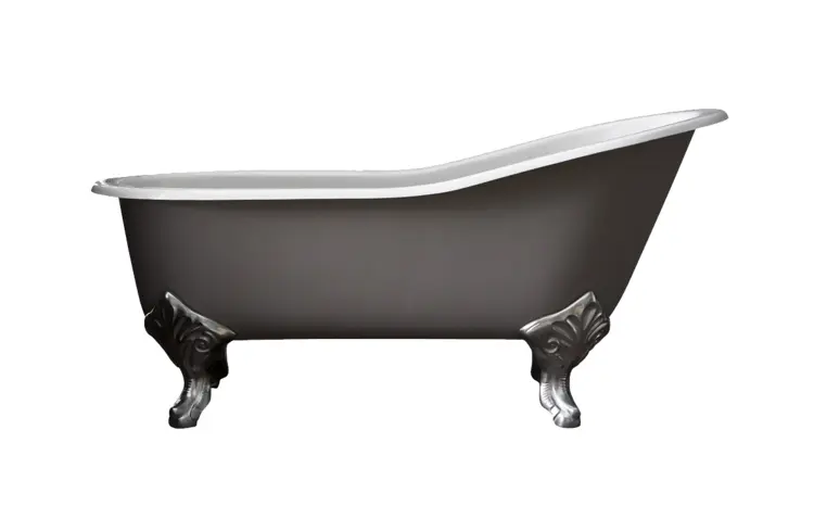 Chic Gray Clawfoot Bathtub