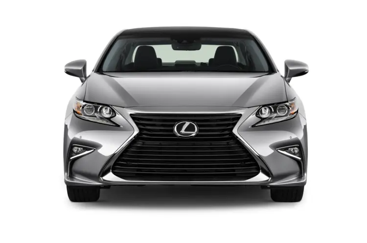 Front View of Silver Lexus Sedan Car