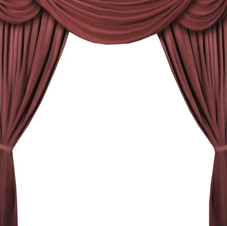 Elegant Red Theater Curtains