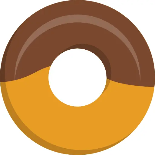 Half Dipped Chocolate Donut