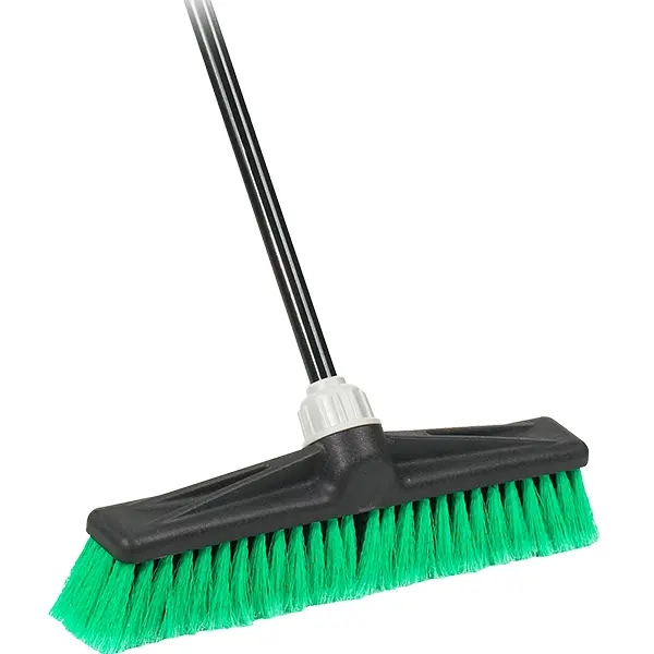 Green Bristle Broom for Cleaning