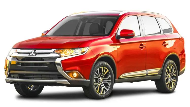 Red Mitsubishi Outlander SUV
