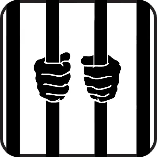 Silhouette of Hands Holding Prison Bars