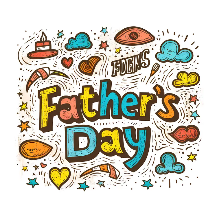 Doodle Style Father's Day Card