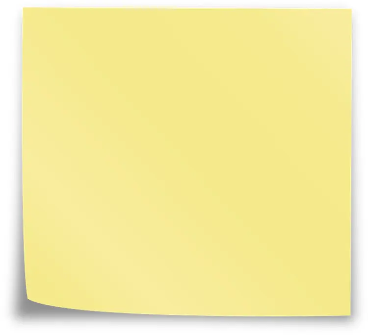Plain Yellow Sticky Note
