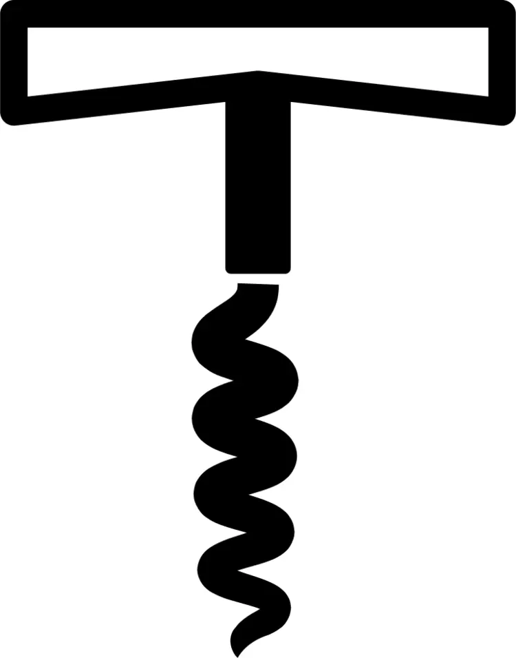 Minimalist Black Corkscrew