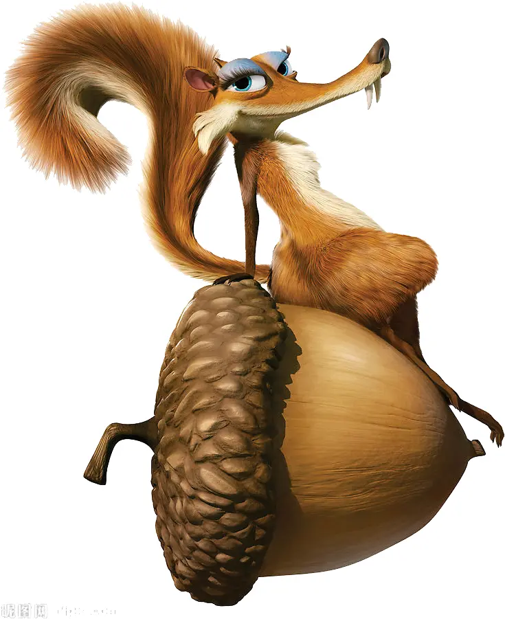 Female Squirrel with Acorn
