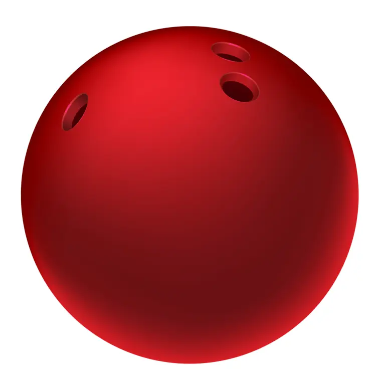 Red Bowling Ball for Perfect Strikes