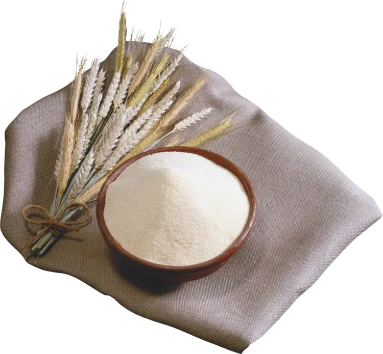 Wheat Stalks and Bowl of Flour