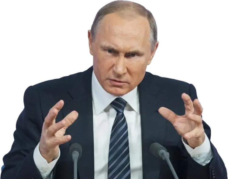 Man in Suit Gesturing
