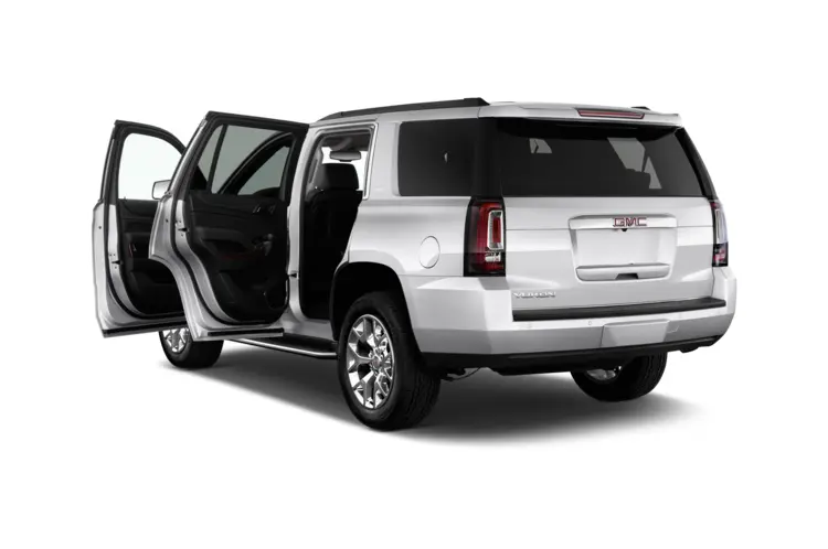 Silver SUV with Open Doors
