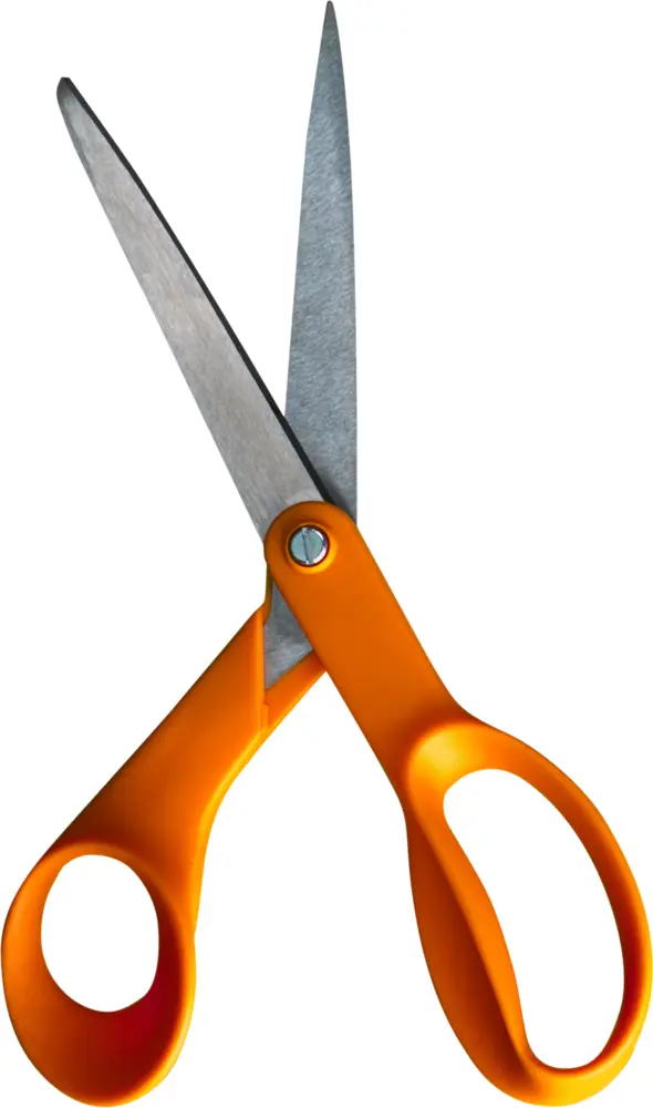 Orange-handled Scissors for Crafting