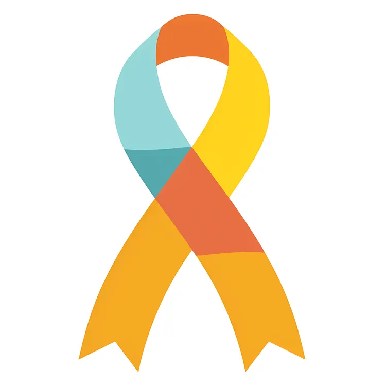 Colorful Awareness Ribbon for Support