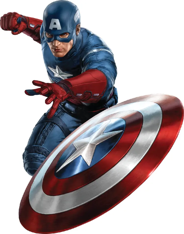 Captain America Throwing Shield