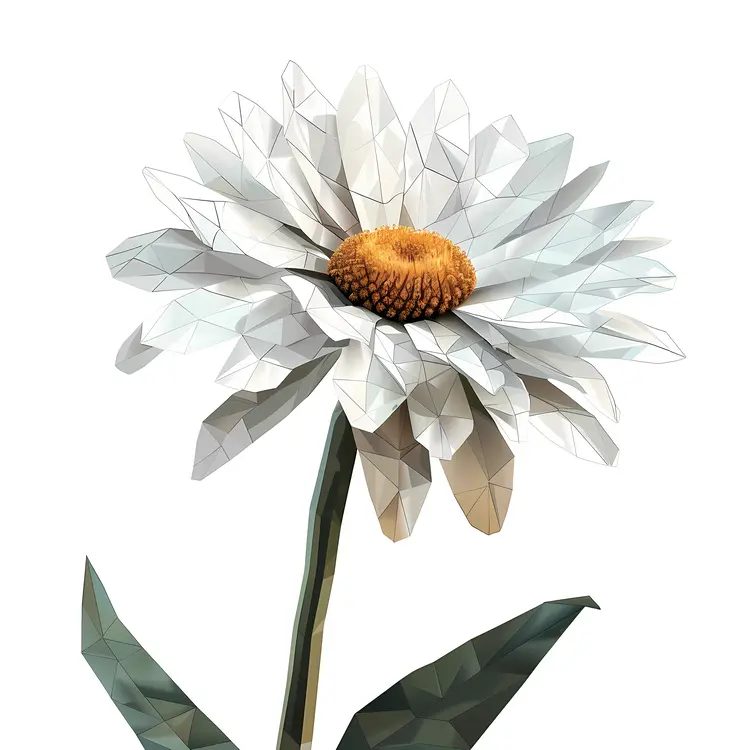 Polygonal Daisy Flower