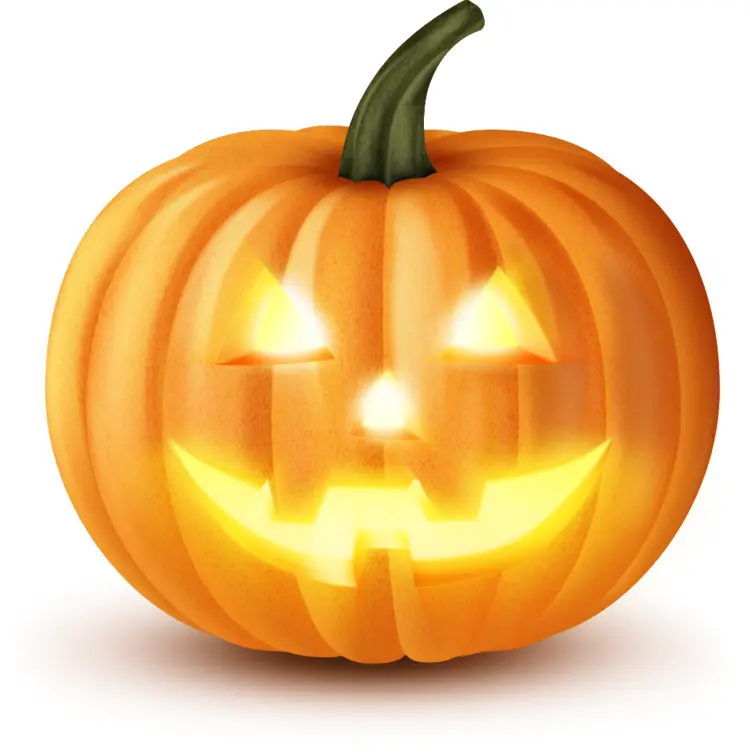 Glowing Jack-o'-Lantern Illustration