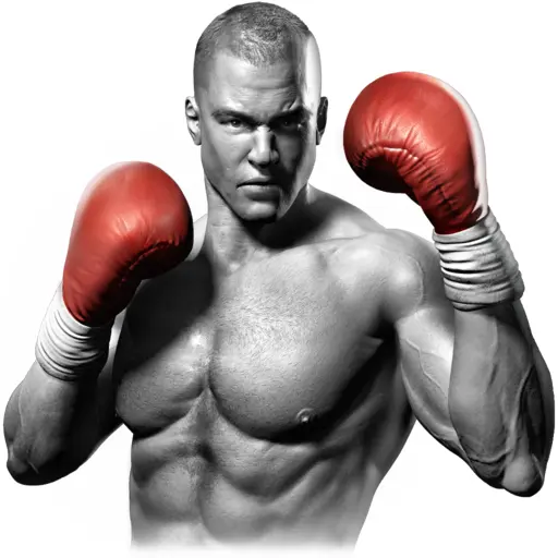 Boxer with Red Gloves