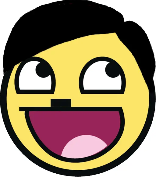 Smiling Emoji with Black Hair