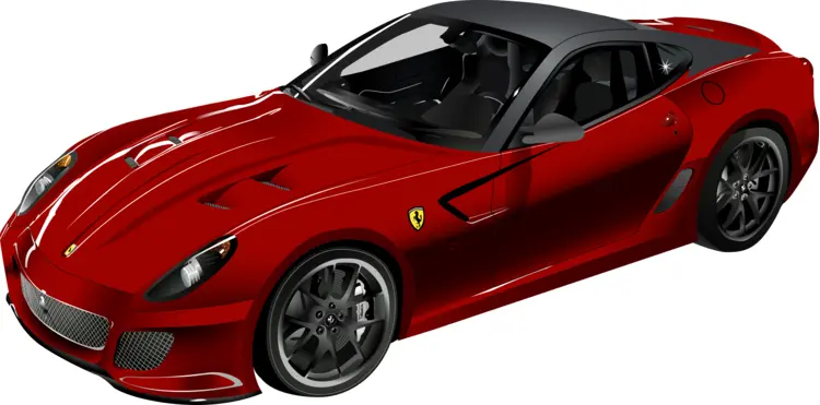 Red Ferrari Sports Car