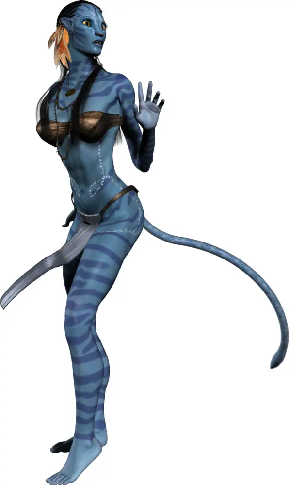 Blue Fantasy Character from a Movie