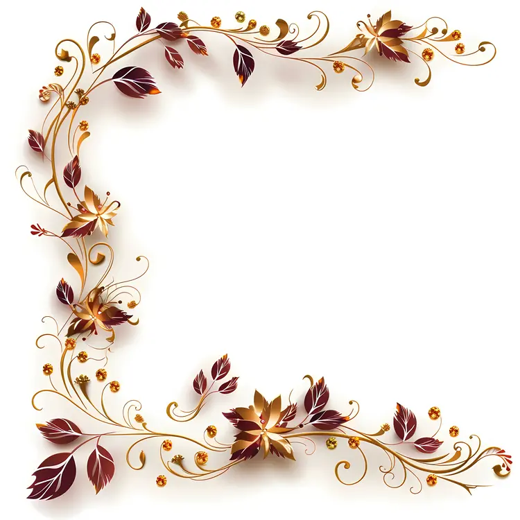 Elegant Floral Frame