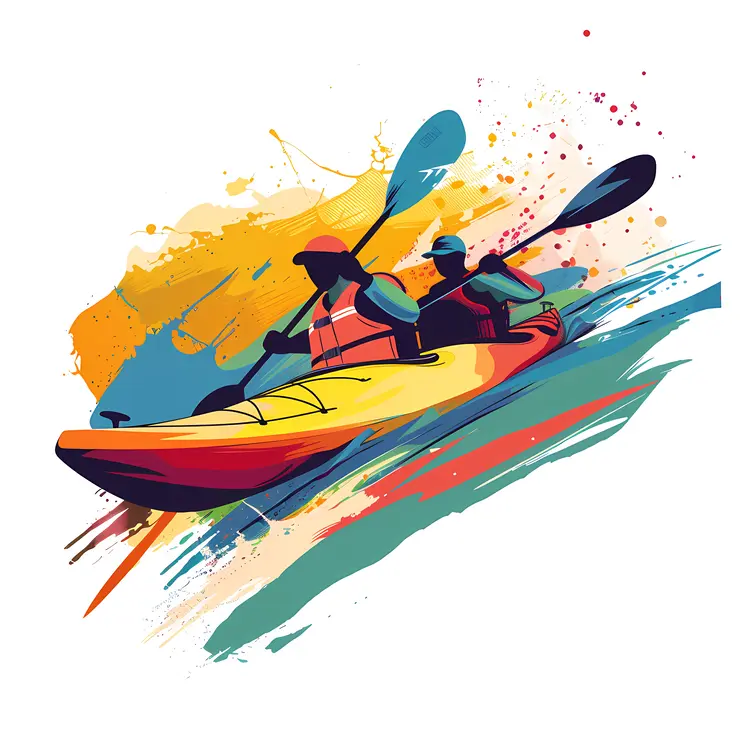 Colorful Kayaking Adventure
