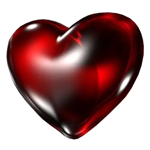Shiny Red Heart Symbol for Valentine's Day