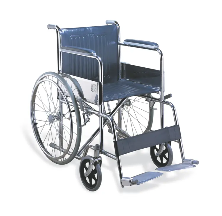 Chrome Wheelchair for Mobility Assistance