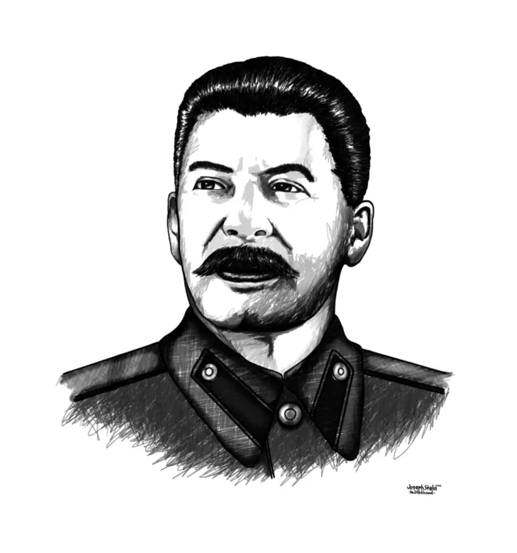 Man with Mustache Drawing