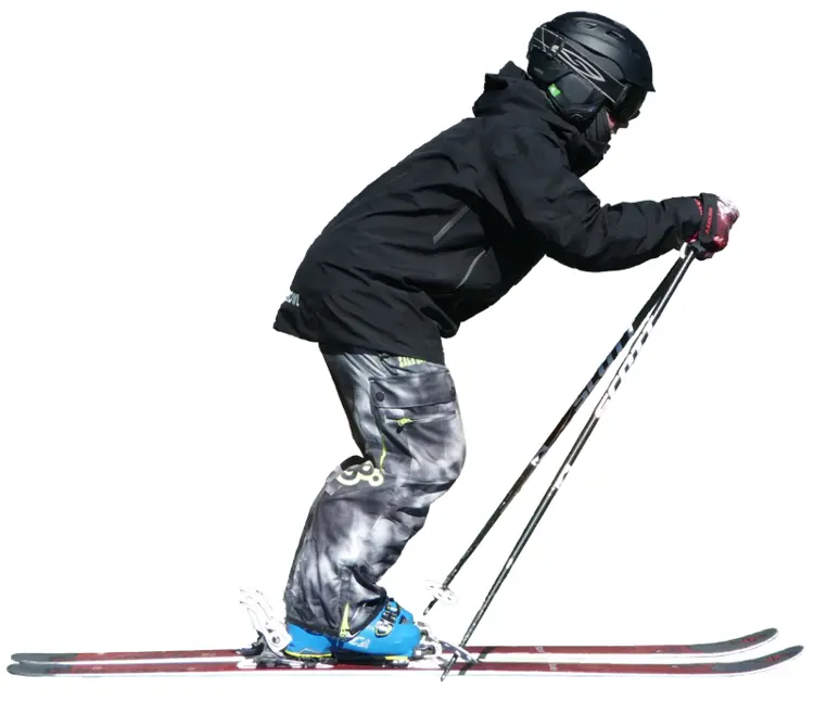 Person Skiing in Winter