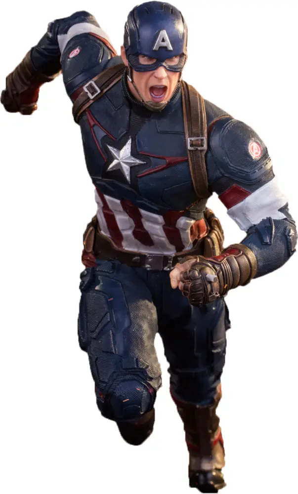 Captain America in Action Pose